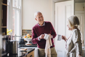 Senior Kitchen Couple